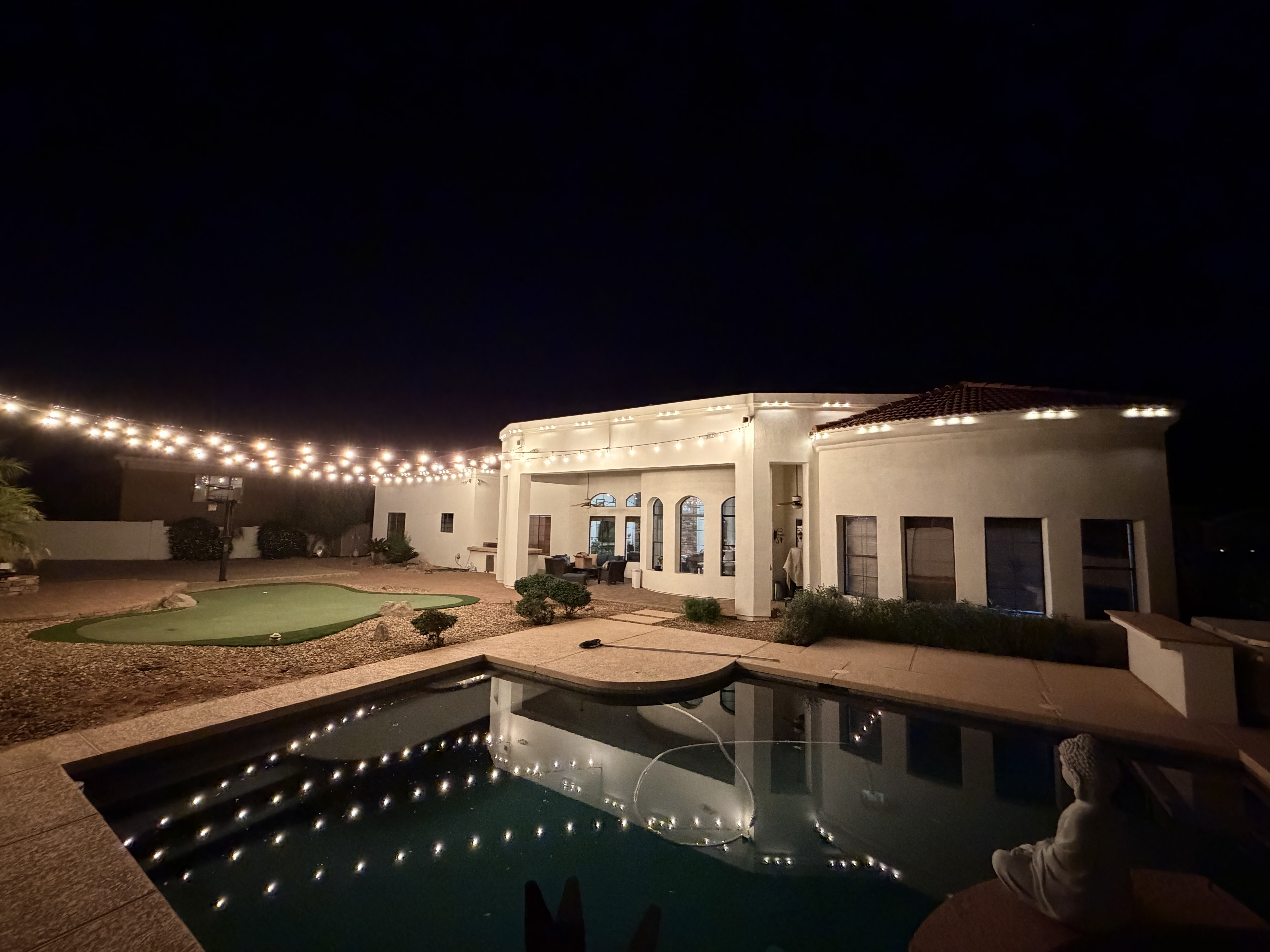 IMG 4962 permanent lighting installation in East Valley, Arizona