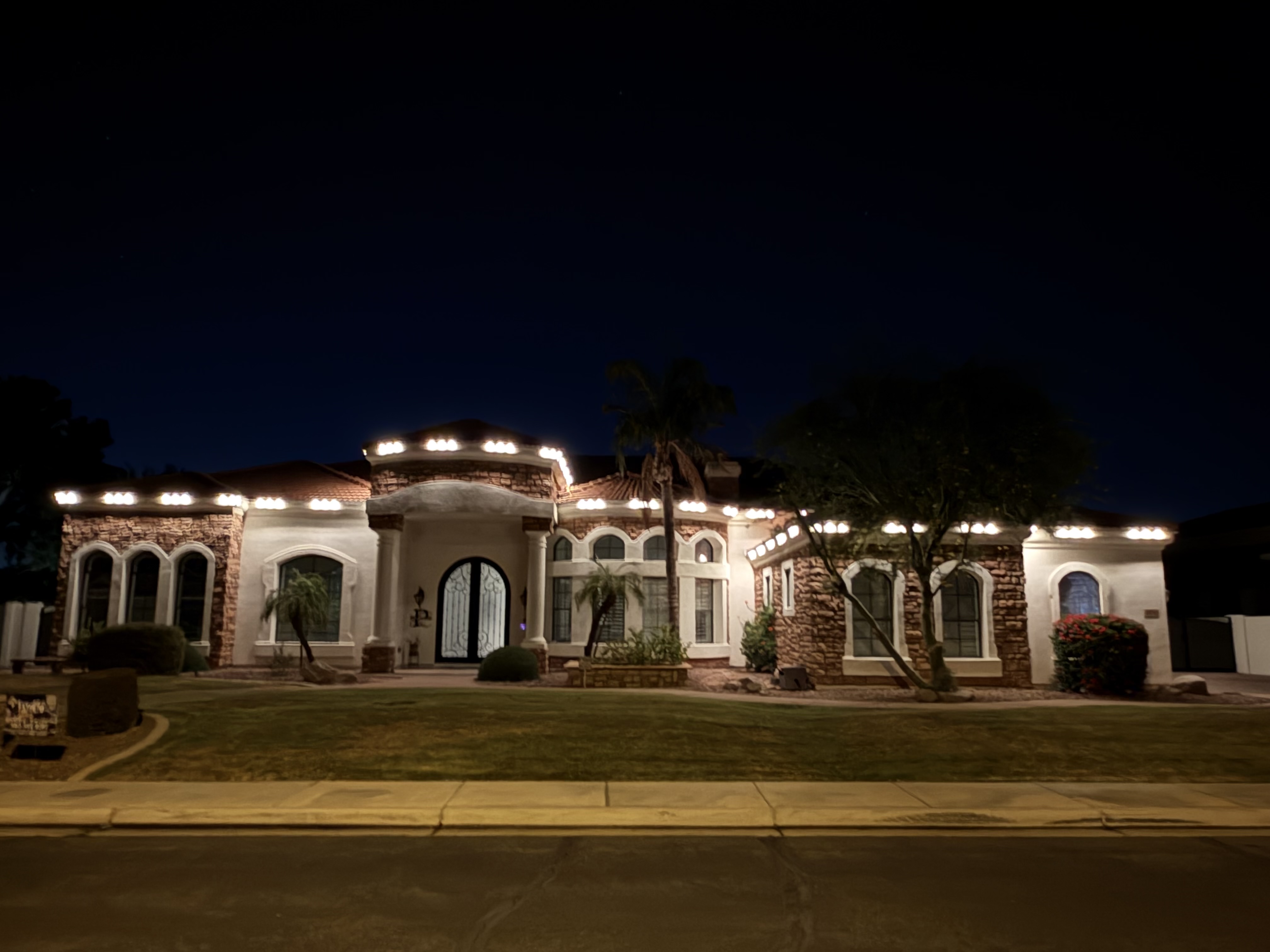 IMG 4998 permanent lighting installation in East Valley, Arizona