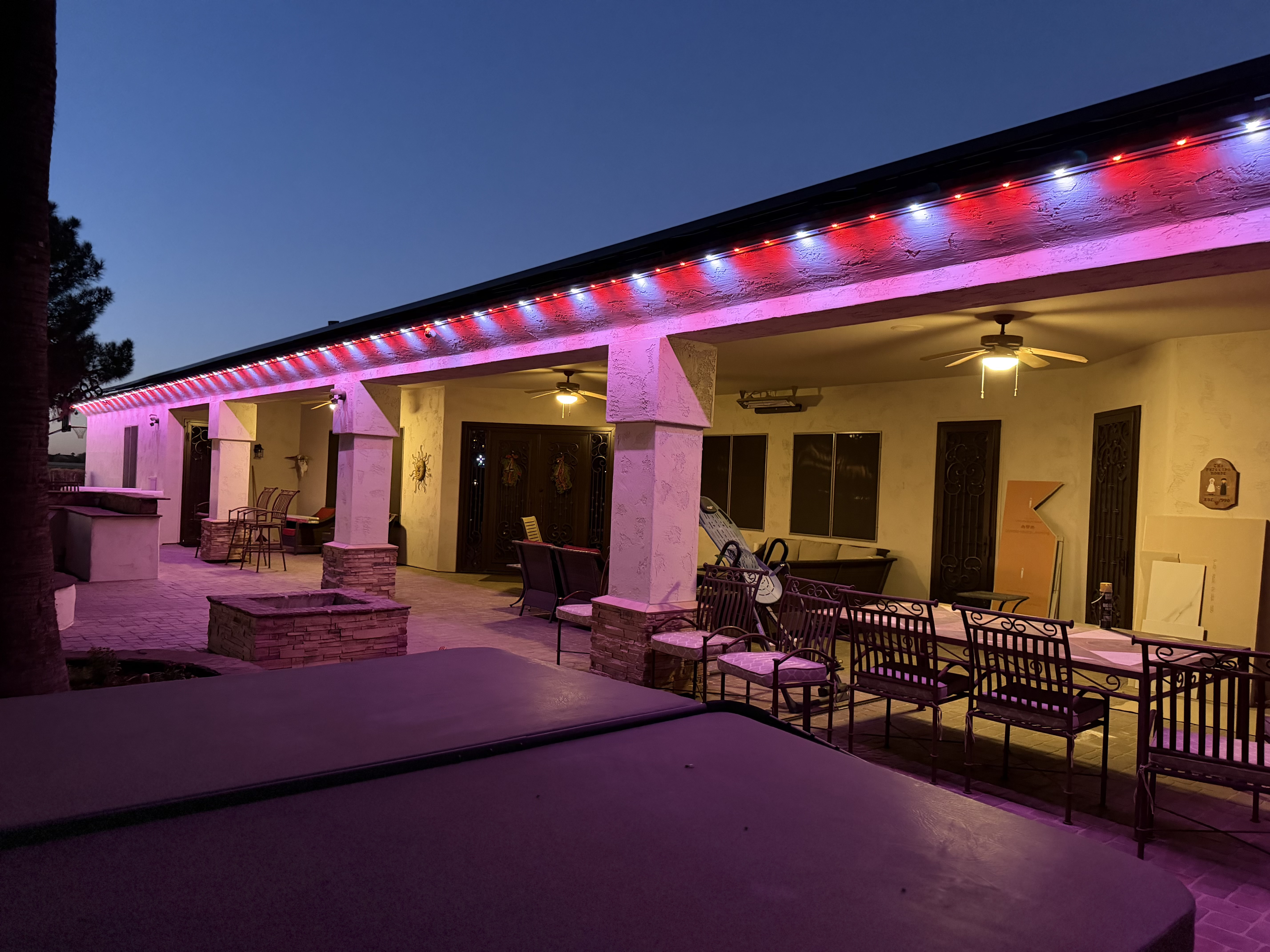 IMG 8425 permanent lighting installation in East Valley, Arizona